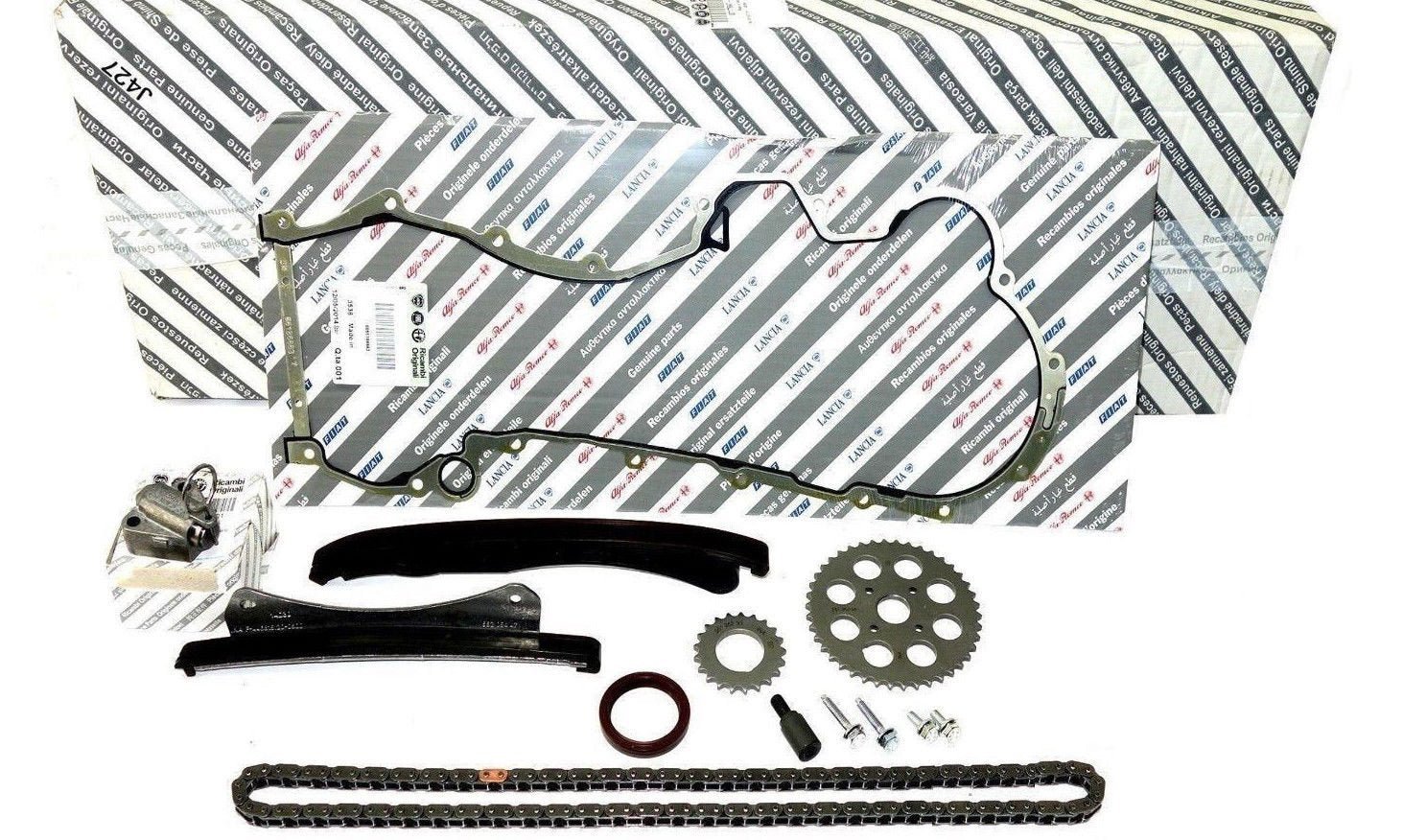 KIT DISTRIBUZIONE CATENA MODIFICATA ORIGINALE FIAT 71777824 MOTORI 1.3 MTJ - Autoricambi4x4