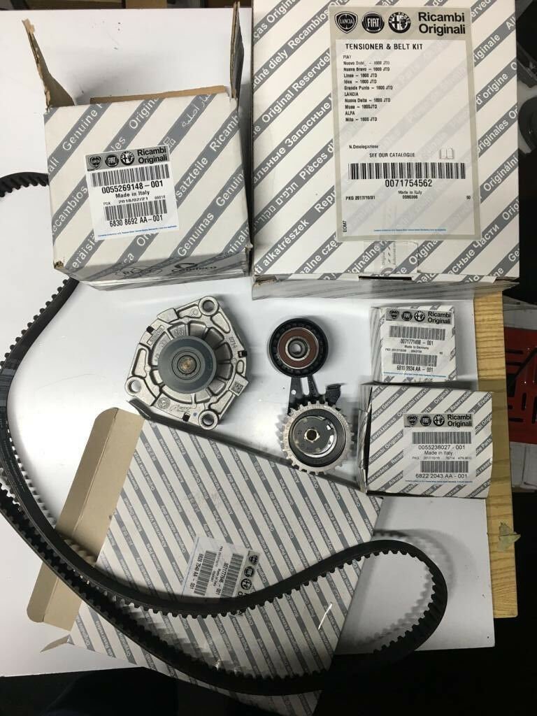 KIT DISTRIBUZIONE POMPA ACQUA ORIGINALE, MOTORI 1.6 JTD/MTJ PER FIAT LANCIA ALFA - Autoricambi4x4