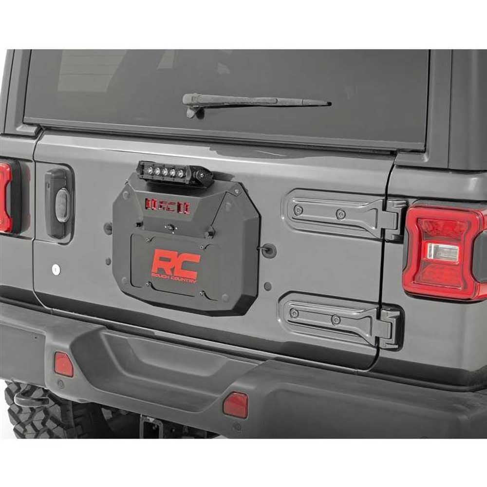 Kit eliminazione ruota di scorta con luce LED Black Series Rough Country - Autoricambi4x4