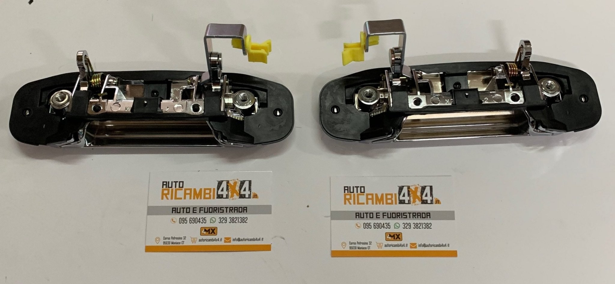 KIT MANIGLIE ESTERNE POSTERIORE CROMATE DESTRO E SINISTRO MITSUBISHI PAJERO II - Autoricambi4x4