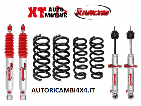 KIT RIALZO+ 4 CM COMPLETO PER MITSUBISHI PAJERO V60 E V80 DAL 2000(PASSO LUNGO) - Autoricambi4x4