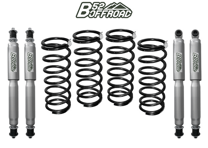 KIT RIALZO +4/5 CM COMPLETO B52 OFFROAD PER LAND ROVER DEFENDER 90 - Autoricambi4x4