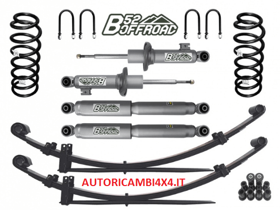 KIT RIALZO COMPLETO B52 OFFROAD +4 CM PER FIAT FULLBACK - Autoricambi4x4