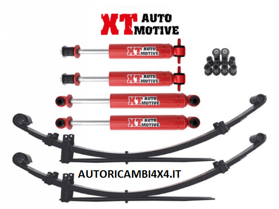 KIT RIALZO COMPLETO XT AUTOMOTIVE +5 CM PER MITSUBISHI PAJERO A BALESTRE DAL 1984 AL 1989 - Autoricambi4x4