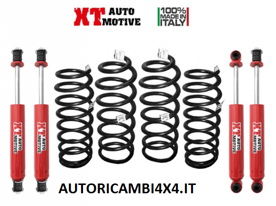 KIT RIALZO COMPLETO XT AUTOMOTIVE +6 CM PER TOYOTA LJ70/LJ73 FARO TONDO - Autoricambi4x4