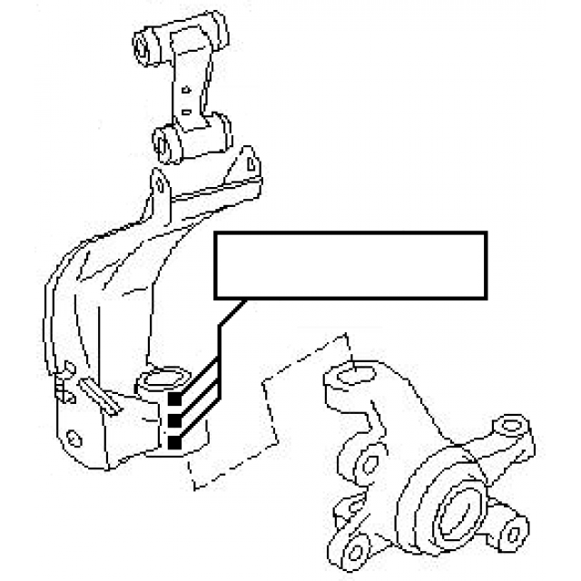 KIT RIPARAZIONE FUSO A SNODO/ REVISIONE MONTANTE NISSAN PRIMERA P10 - P11 DAL 1990 AL 2002 - Autoricambi4x4