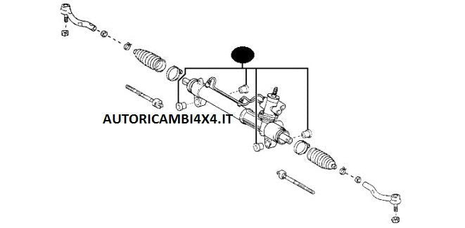 KIT SUPPORTI SCATOLA GUIDA TOYOTA RAV 4 DAL 2000 AL 2005 - Autoricambi4x4