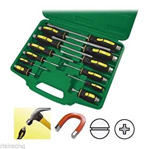 KIT/SET DI 12 CACCIAVITI A TAGLIO E A STELLA - Autoricambi4x4