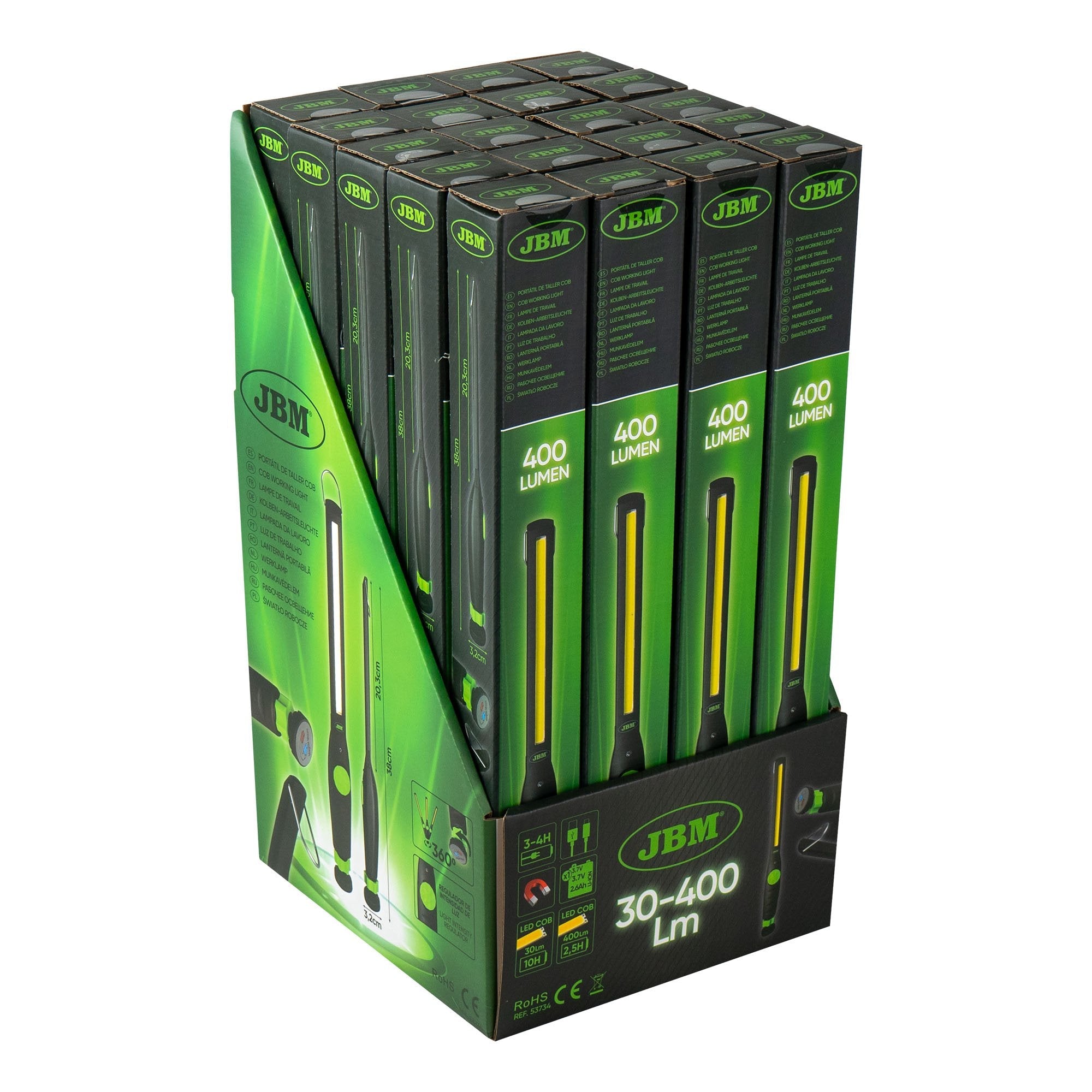 LAMPADA LED CON BASE MAGNETICA ARTICOLATA - 400LM - Autoricambi4x4