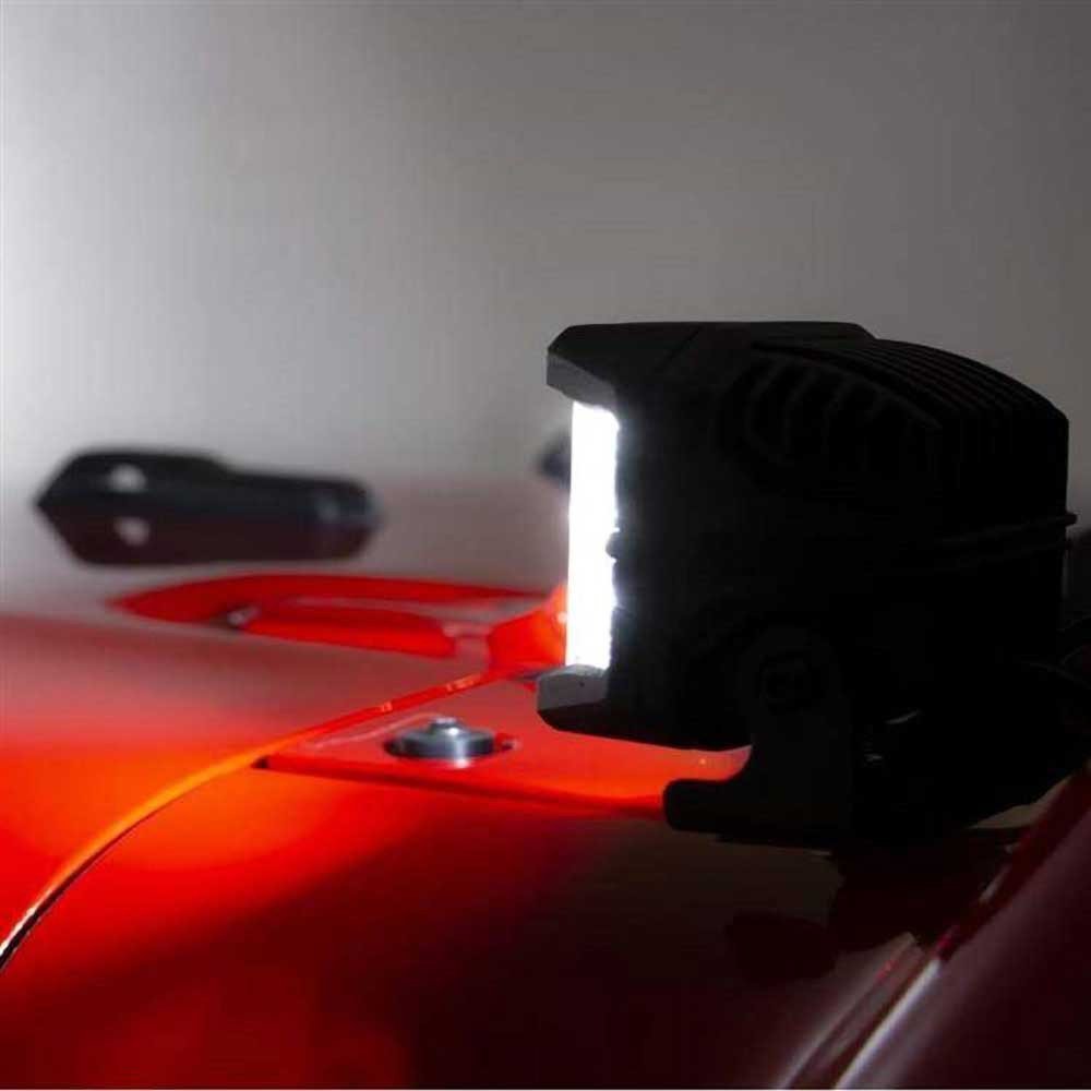 Luci LED 3" quadrate angolo ampio Osram Rough Country - Autoricambi4x4