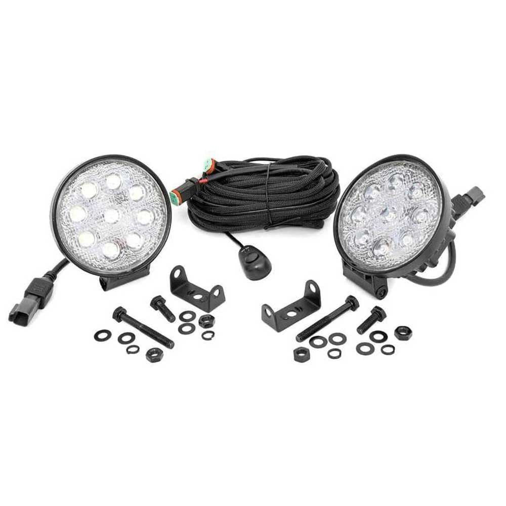 Luci LED rotonde 4" spot Rough Country - Autoricambi4x4