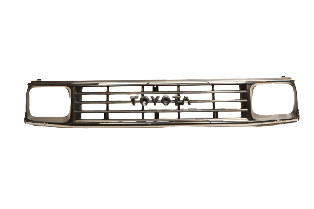 MASCHERINA/GRIGLIA ANTERIORE TOYOTA LJ70 FARO QUADRO/ KZJ70 CROMATA (ORIGINALE) - Autoricambi4x4
