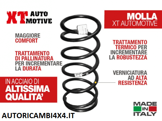 MOLLA +4CM MITSUBISHI PAJERO V20 DAL 1991 AL 2000 5 PORTE - Autoricambi4x4