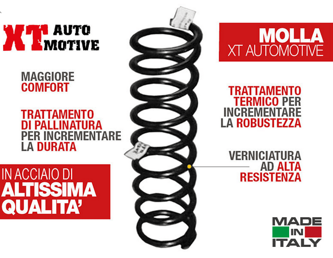 MOLLA +4CM OPEL FRONTERA (A) FINO AL 98 PASSO LUNGO - Autoricambi4x4