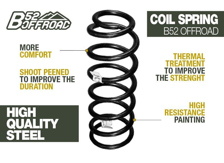 MOLLA +5CM B52 OFFROAD PER NISSAN PICK UP D40 - Autoricambi4x4