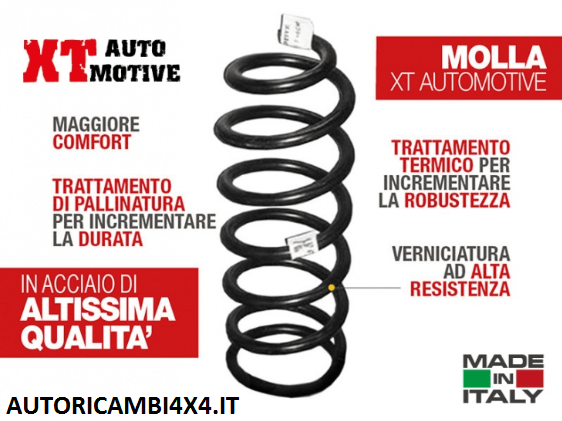 MOLLA +6 CM TOYOTA LJ70/LJ73 FARO TONDO/ROTONDO POSTERIORE - Autoricambi4x4