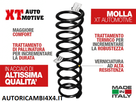 MOLLA +6CM OPEL FRONTERA (A) FINO AL 98 PASSO CORTO - Autoricambi4x4