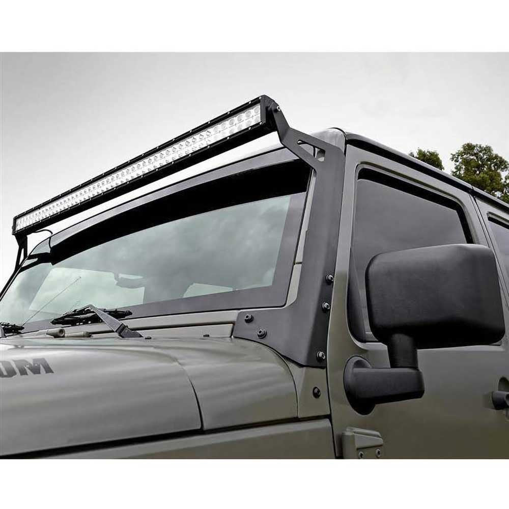 Montaggio barra luminosa LED dritta parabrezza superiore 50" Rough Country - Autoricambi4x4