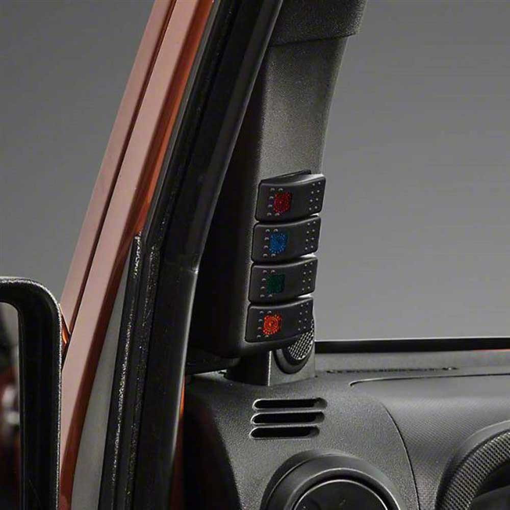 Pannello interruttori montante A con interruttori a bilanciere Daystar - Autoricambi4x4