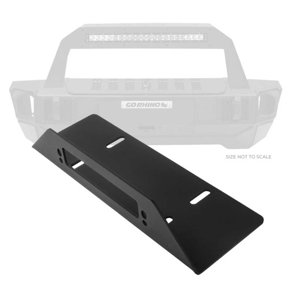 Piastra di montaggio fairlead per paraurti Rockline Go Rhino - Autoricambi4x4