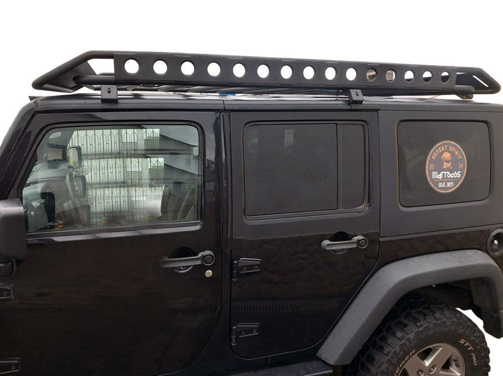 PORTAPACCHI TUBOLARE IN ALLUMINIO WRANGLER JK 2 PORTE/4PORTE - Autoricambi4x4