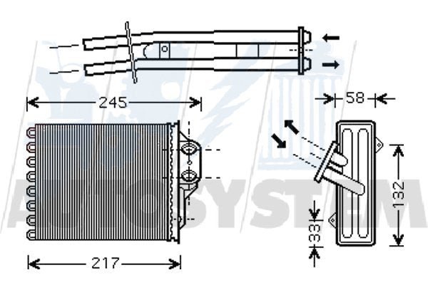 RADIATORE RISCALDAMENTO, SCAMBIATORE CALORE FIAT PANDA (169_) 1.1 - 1.2 - 1.3 - 1.4 - Autoricambi4x4