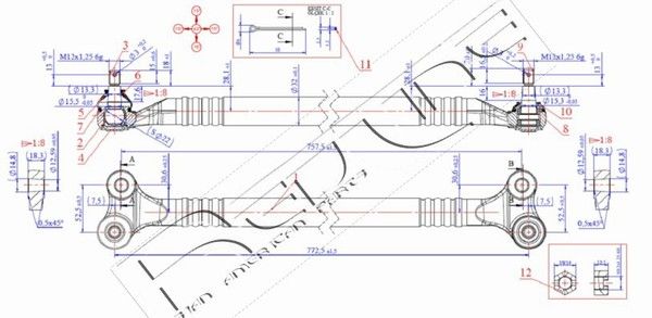 SBARRA/BARRA ACCOPPIAMENTO STERZO NISSAN TERRANO II (R20) - Autoricambi4x4