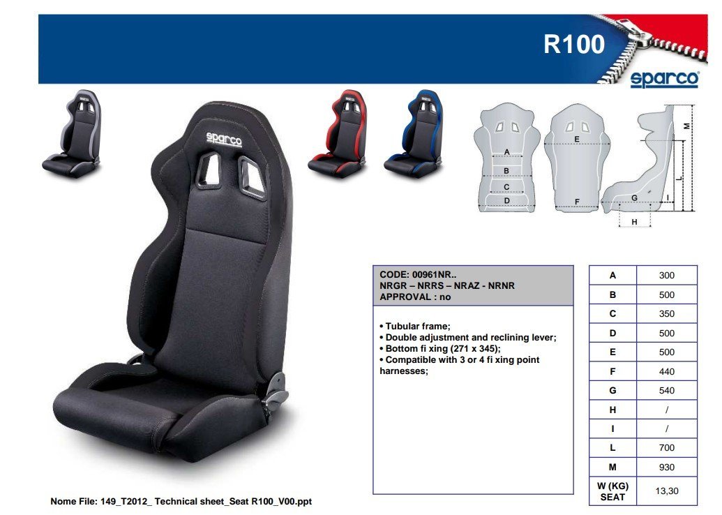 SEDILE A - 4X4 IN TESSUTO - Autoricambi4x4