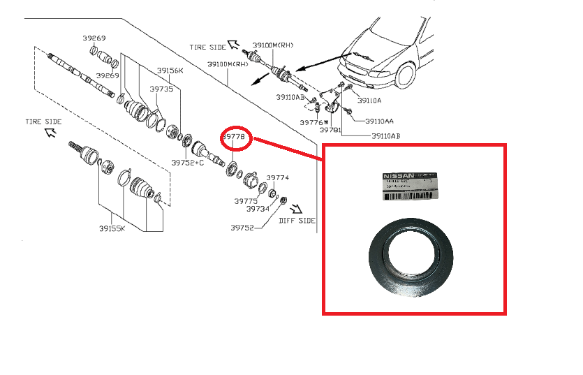 SHIELD - DUST NISSAN (ORIGINALE) - Autoricambi4x4
