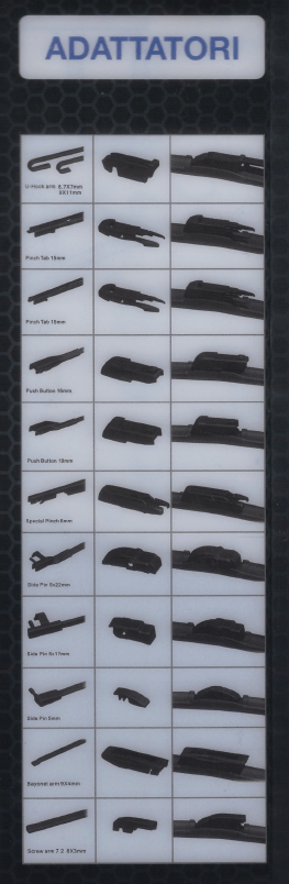 SPAZZOLA TERGICRISTALLO 22" 550MM (TUTTA IN GOMMA) - Autoricambi4x4