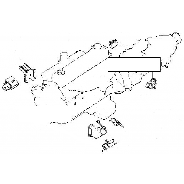 SUPPORTO CAMBIO NISSAN PATROL GR Y60 - Y61 - Autoricambi4x4