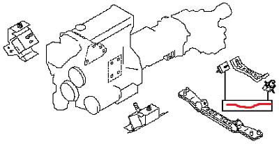 SUPPORTO CAMBIO NISSAN PICK UP D22/ NAVARA D22/ NP300 - Autoricambi4x4