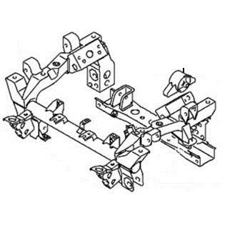 SUPPORTO DIFFERENZIALE ANTERIORE MITSUBISHI PAJERO 3.2 DI - D - Autoricambi4x4