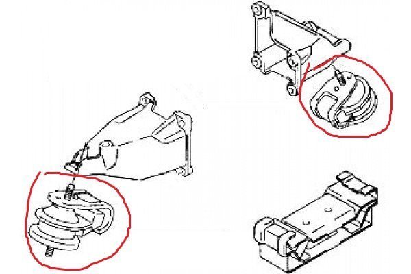 SUPPORTO MOTORE ANTERIORE (IDRAULICO) SUZUKI VITARA/ JIMNY - Autoricambi4x4