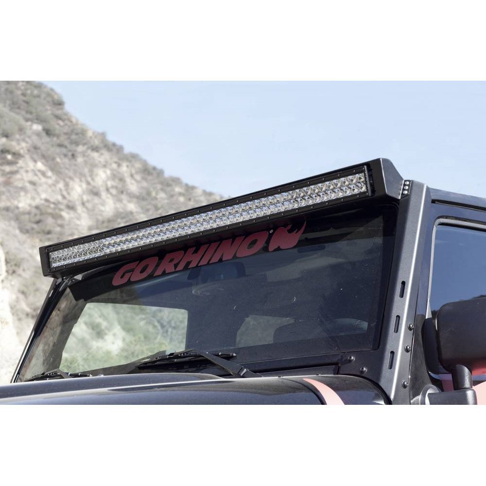 Telaio luce parabrezza per barra luminosa 50" Go Rhino - Autoricambi4x4