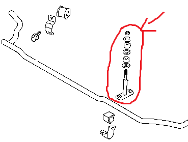 TIRANTE BARRA STABILIZZATRICE/ ASTA/ PUNTONE STABILIZZATORE ANTERIORE MITSUBISHI L200 K74/ PAJERO SPORT I - Autoricambi4x4