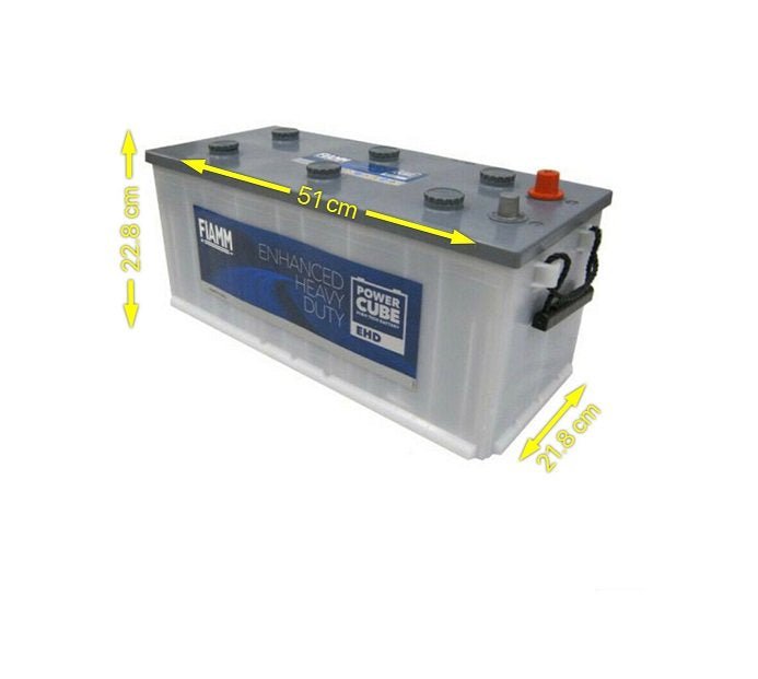 TRATTORE CAMION FIAMM 185Ah 1200A 12V – EHD POWERCUBE MC15 185 (DX) - Autoricambi4x4