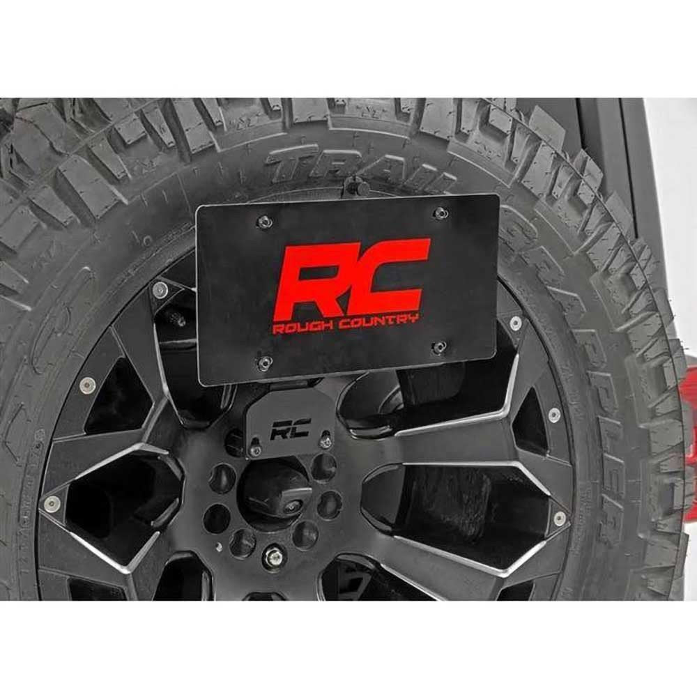Adattatore di riposizionamento targa con luce LED Rough Country - Autoricambi4x4