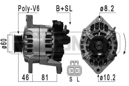 ALTERNATORE NISSAN ALMERA II 1.5 e 1.8 / NISSAN PRIMERA 1.6 e 1.8 - Autoricambi4x4