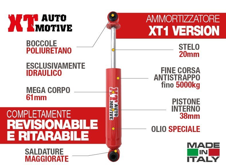 AMMORTIZZATORE XT AUTOMOTIVE PER MITSUBISHI L200 POSTERIORE - Autoricambi4x4