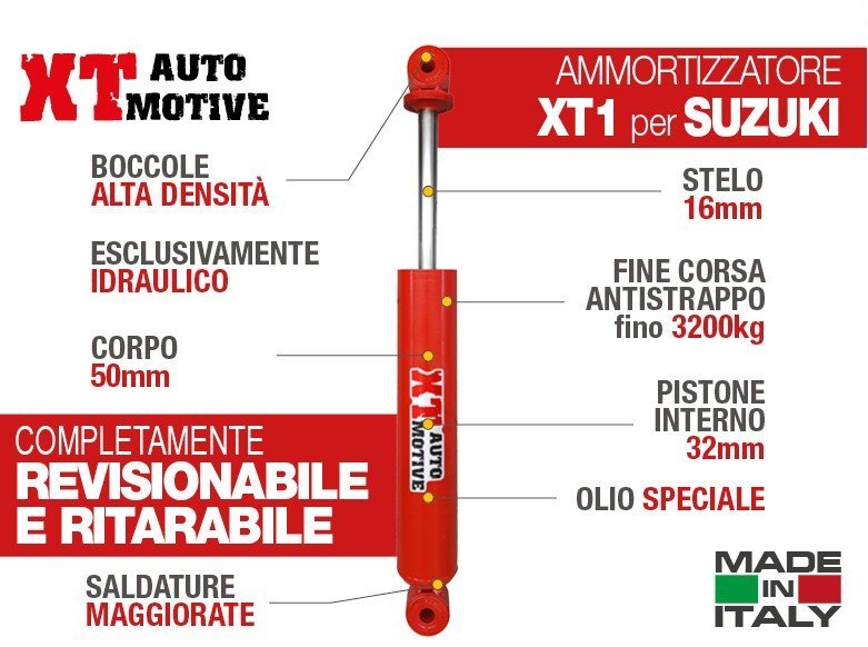 AMMORTIZZATORE XT AUTOMOTIVE PER SUZUKI JIMNY POSTERIORE - Autoricambi4x4