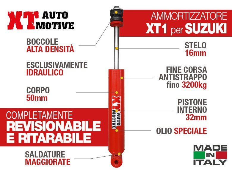 AMMORTIZZATORE XT AUTOMOTIVE PER SUZUKI VITARA POSTERIORE - Autoricambi4x4