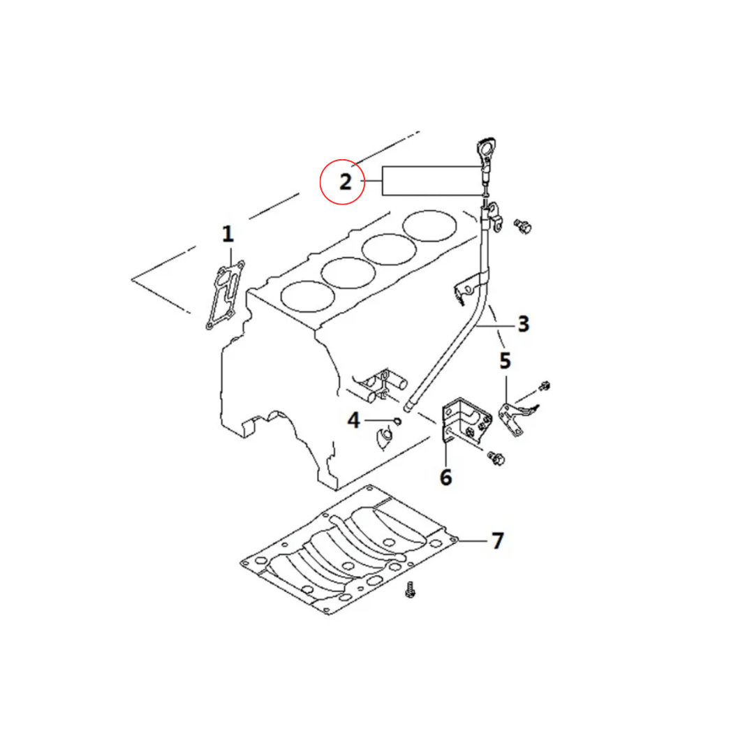 ASTA LIVELLO OLIO/ ASTINA OLIO MITSUBISHI L200 DAL 2005 (ORIGINALE) - Autoricambi4x4