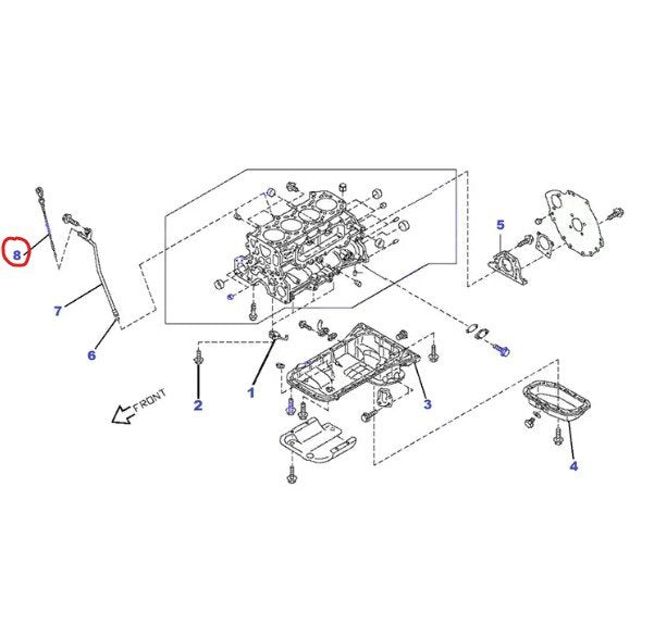 ASTA LIVELLO OLIO/ ASTINA OLIO NISSAN PATROL GR Y61 (ORIGINALE) - Autoricambi4x4