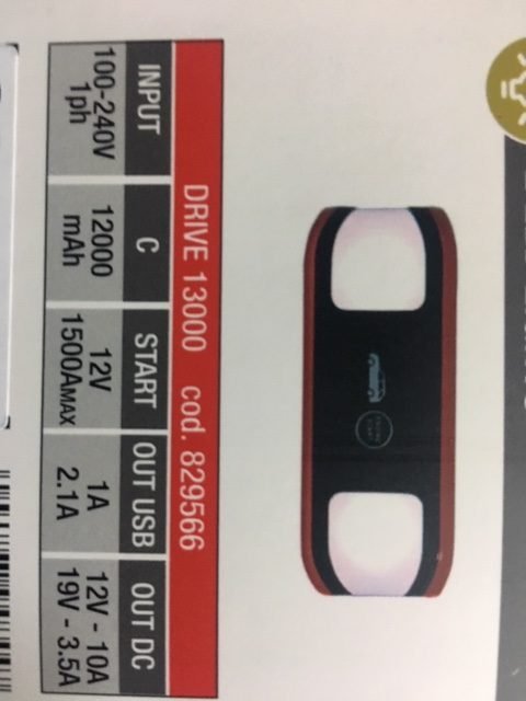 AVVIATORE MULTIFUNZIONE AL LITIO TELWIN DRIVE 13000 12V - Autoricambi4x4