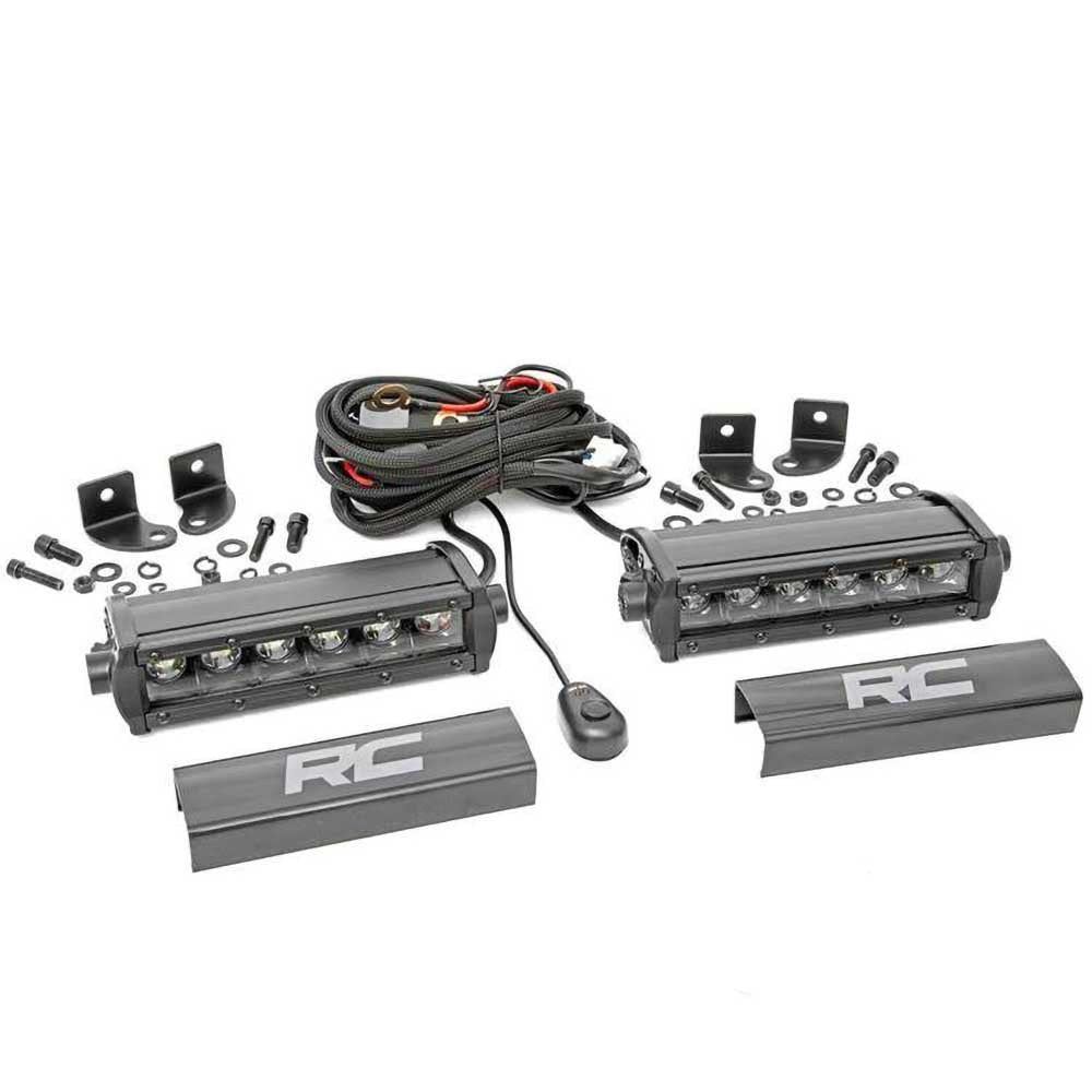 Barre luminose LED 6" Rough Country Black Series - Autoricambi4x4