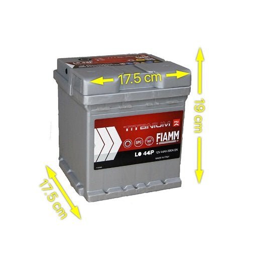 BATTERIA AUTO FIAMM L0 44P 44AH 390A 12V - Autoricambi4x4