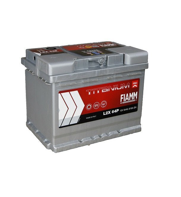 BATTERIA AUTO FIAMM L2X64P 64AH 610A 12V (SX) - Autoricambi4x4