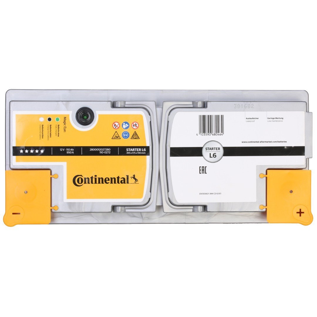 BATTERIE AUTO CONTINENTAL L6 110/ 950 EN - Autoricambi4x4