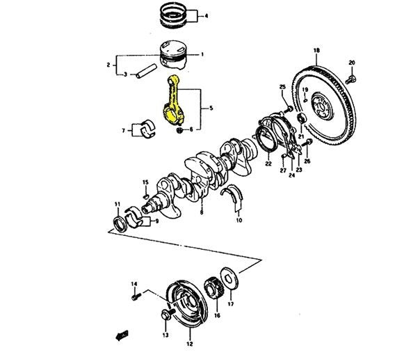 BIELLA MOTORE SUZUKI SJ410/SJ413/SAMURAI/ SANTANA - Autoricambi4x4